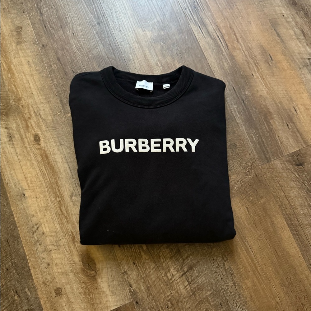 Burberry Black Crewneck Sweatshirt